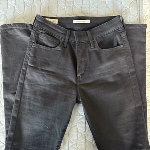 Levi’s 721 High Rise Skinny Jeans Black Size 28